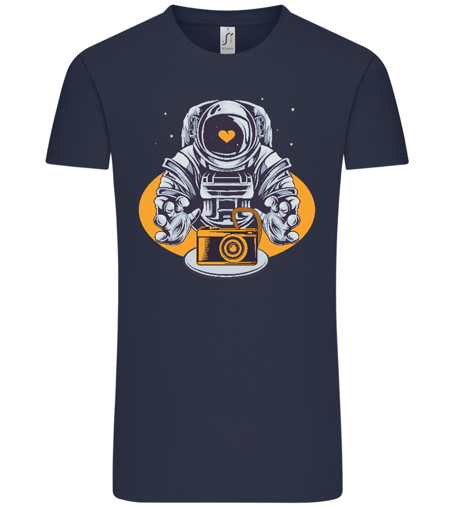 Spaceman Camera Design - Comfort Unisex T-Shirt_FRENCH NAVY_front
