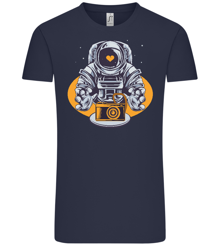 Spaceman Camera Design - Comfort Unisex T-Shirt_FRENCH NAVY_front