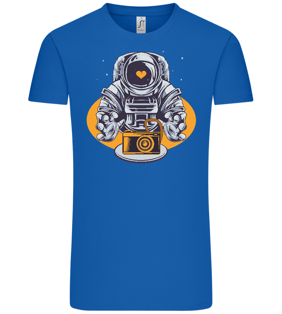 Spaceman Camera Design - Comfort Unisex T-Shirt_ROYAL_front