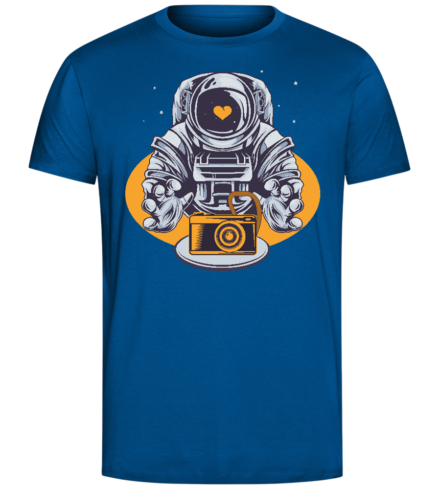 Spaceman Camera Design - Comfort Unisex T-Shirt_ROYAL_front