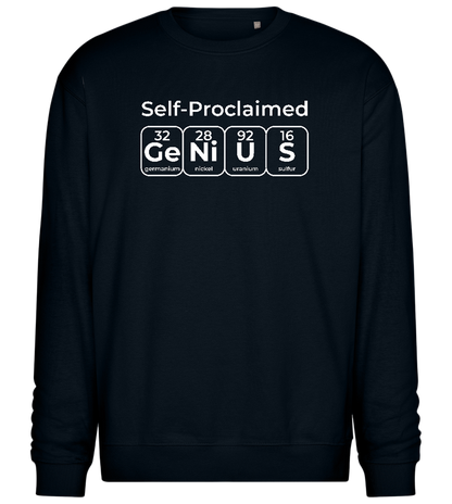 Periodic Table Genius Design - Comfort Essential Unisex Sweater_BLACK_front