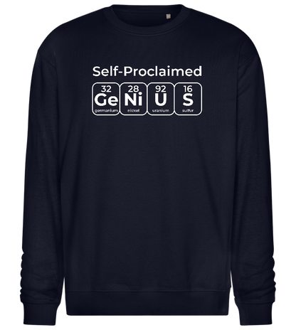 Periodic Table Genius Design - Comfort Essential Unisex Sweater_FRENCH NAVY_front