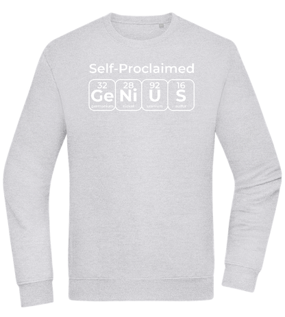 Periodic Table Genius Design - Comfort Essential Unisex Sweater_ORION GREY II_front