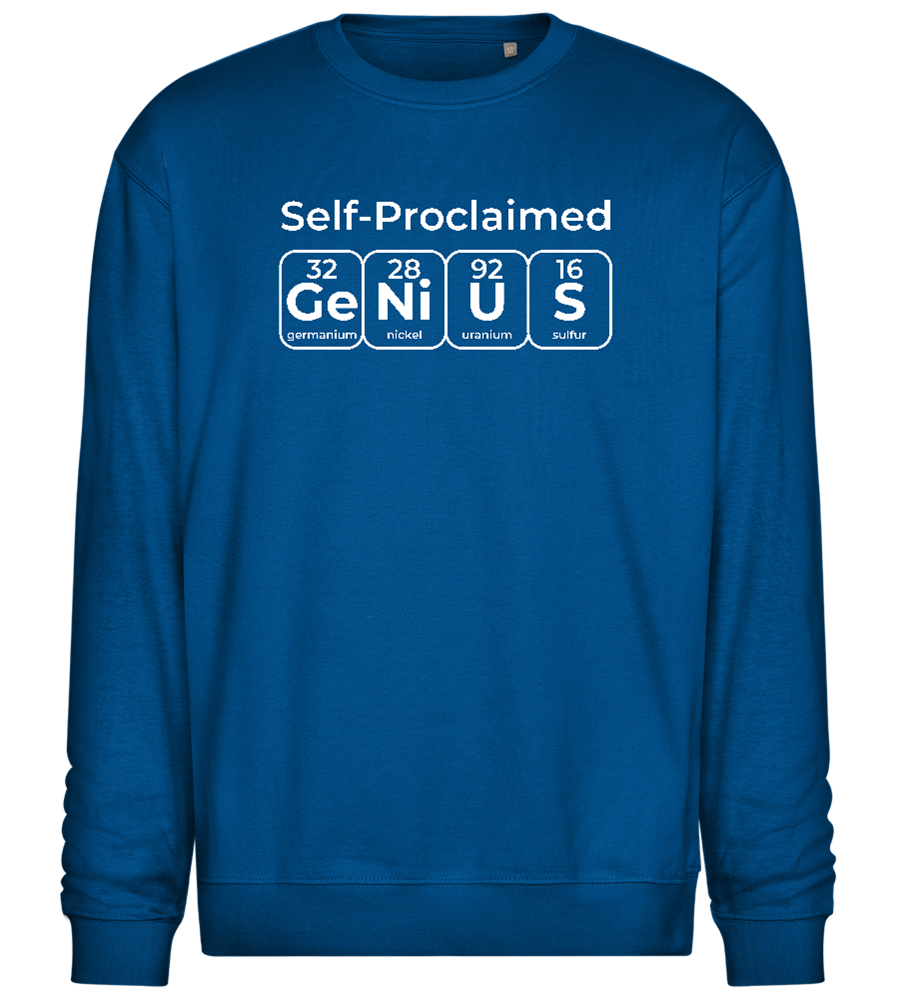 Periodic Table Genius Design - Comfort Essential Unisex Sweater_ROYAL_front