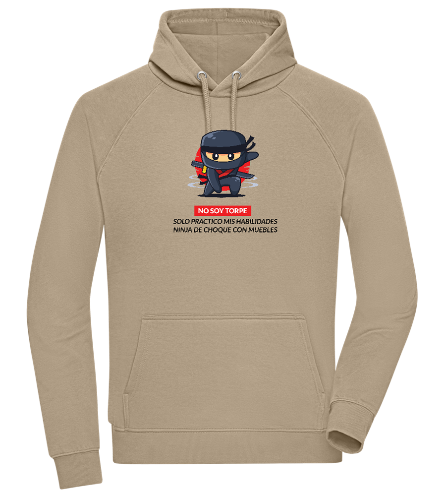 Ninja Design - Comfort unisex hoodie_KHAKI_front