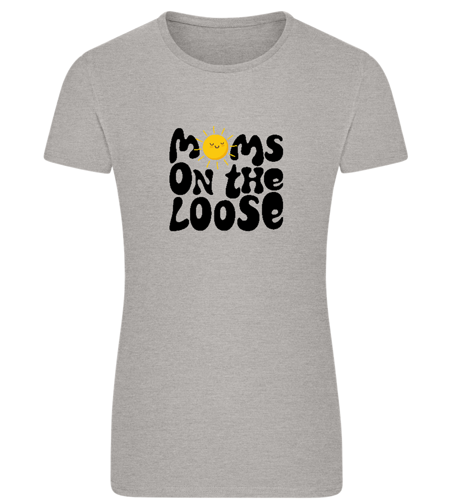 Moms on the Loose Design - Comfort women's fitted t-shirt_ORION GREY_front