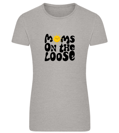 Moms on the Loose Design - Comfort women's fitted t-shirt_ORION GREY_front