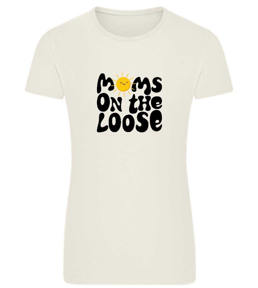 Moms on the Loose Design - Comfort women's fitted t-shirt_SILESTONE_front