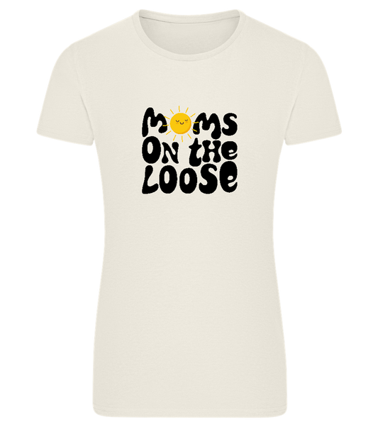 Moms on the Loose Design - Comfort women's fitted t-shirt_SILESTONE_front