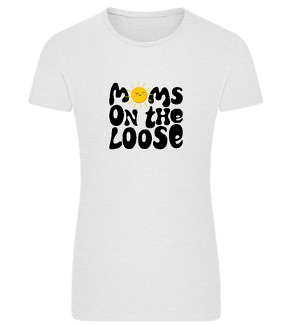 Moms on the Loose Design - Comfort women's fitted t-shirt_VIBRANT WHITE_front