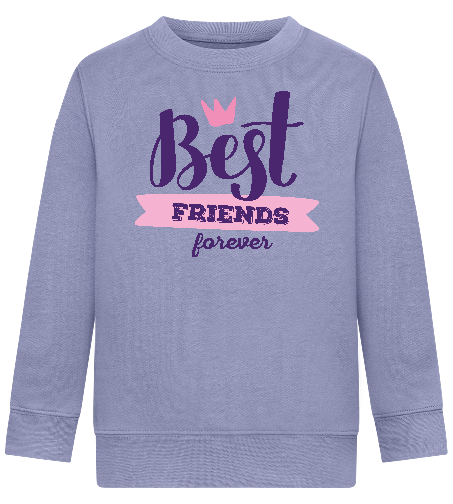 BFF Crown Design - Comfort Kids Sweater_BLUE_front