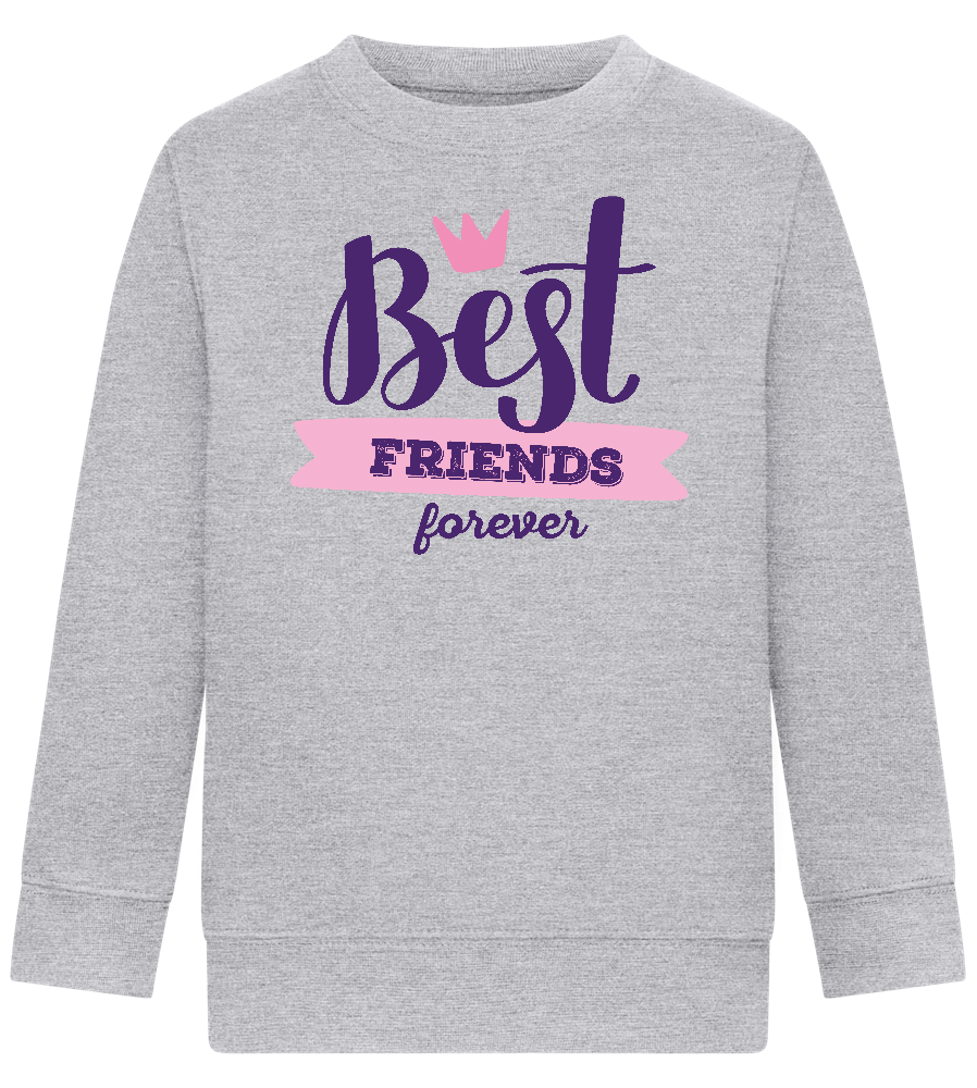 BFF Crown Design - Comfort Kids Sweater_ORION GREY II_front