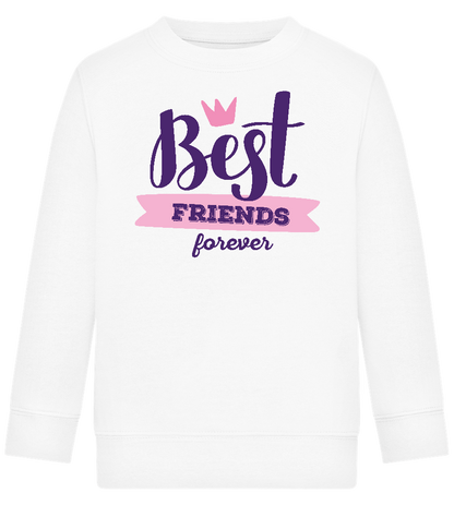 BFF Crown Design - Comfort Kids Sweater_WHITE_front