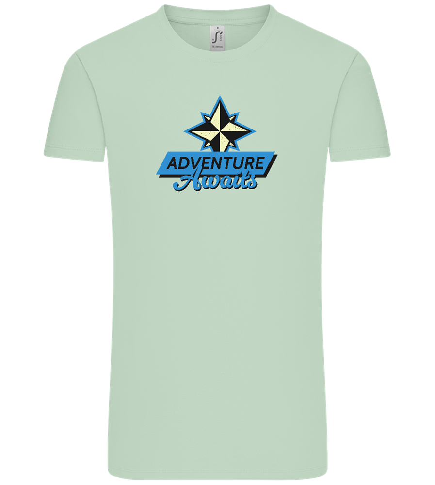 Adventure Awaits Design - Comfort Unisex T-Shirt_ICE GREEN_front