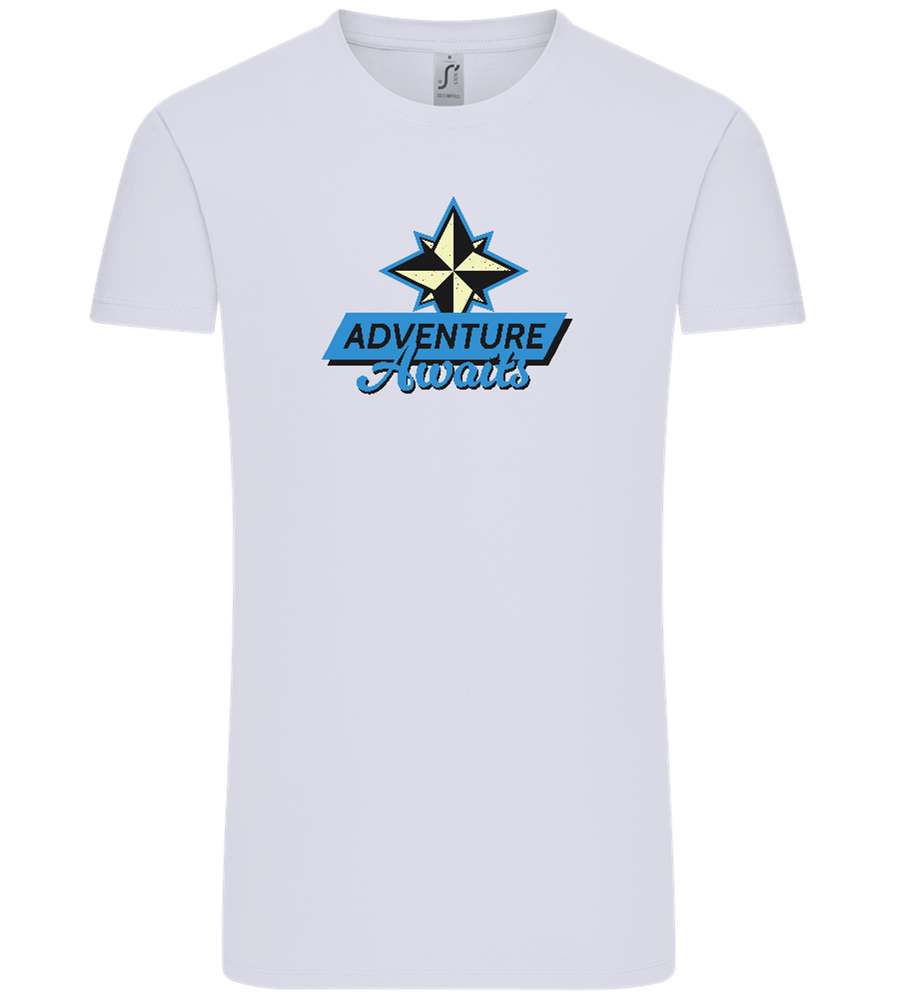 Adventure Awaits Design - Comfort Unisex T-Shirt_LILAK_front
