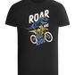 Dino Biker Design - Comfort boys fitted t-shirt_DEEP BLACK_front