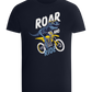 Dino Biker Design - Comfort boys fitted t-shirt_FRENCH NAVY_front