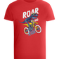 Dino Biker Design - Comfort boys fitted t-shirt_RED_front