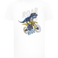 Dino Biker Design - Comfort boys fitted t-shirt_WHITE_front