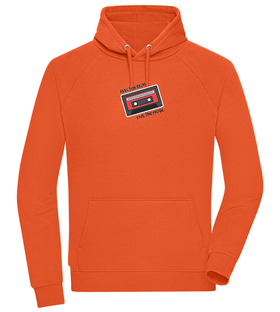 Feel the Beat Design - Comfort unisex hoodie_BURNT ORANGE_front