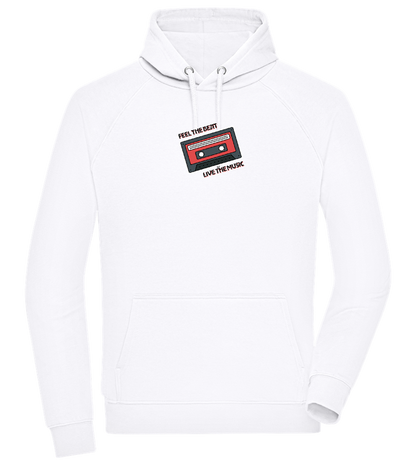 Feel the Beat Design - Comfort unisex hoodie_WHITE_front