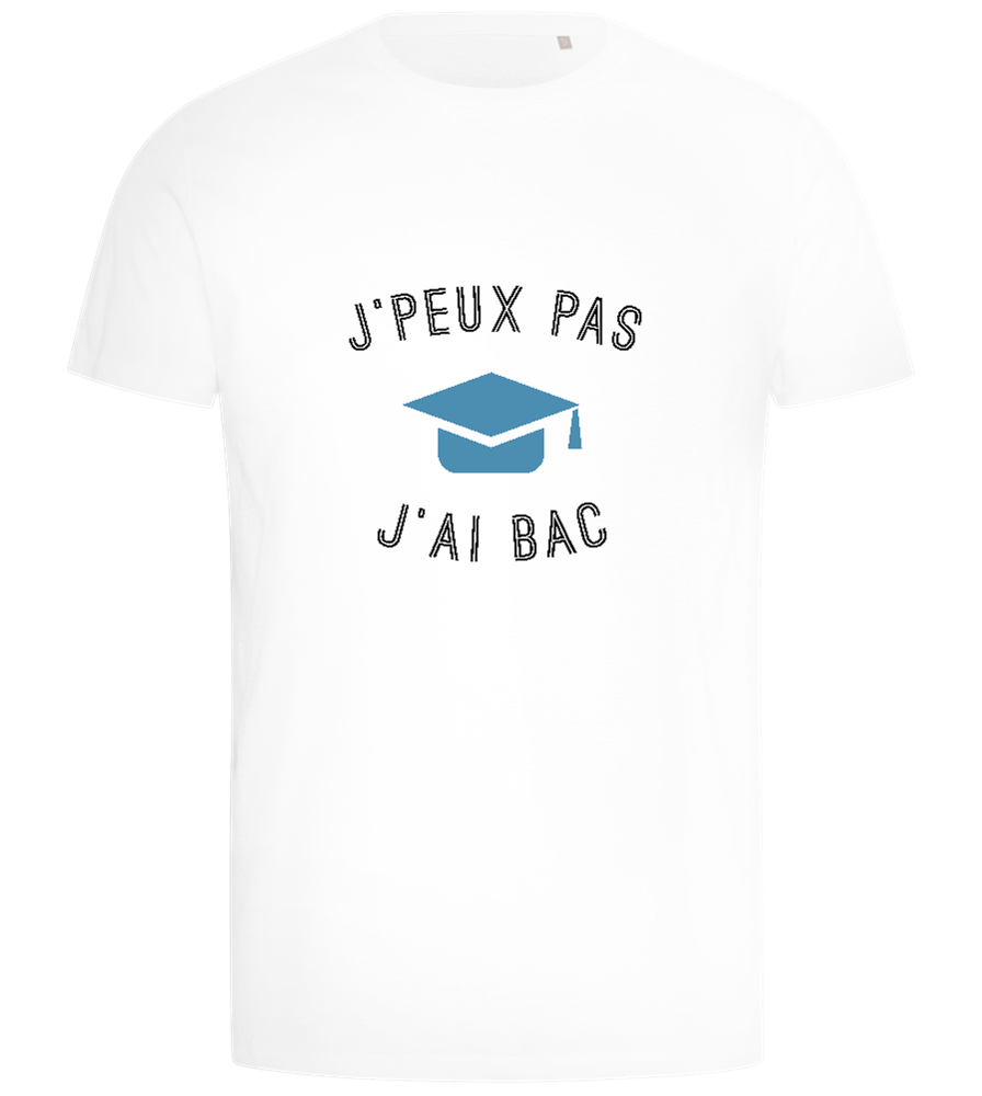 J'peux Pas J'ai Bac Design - Comfort men's t-shirt_WHITE_front