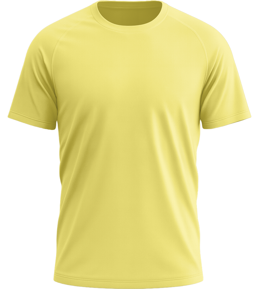 Performance men's sport t-shirt_LEMON_front