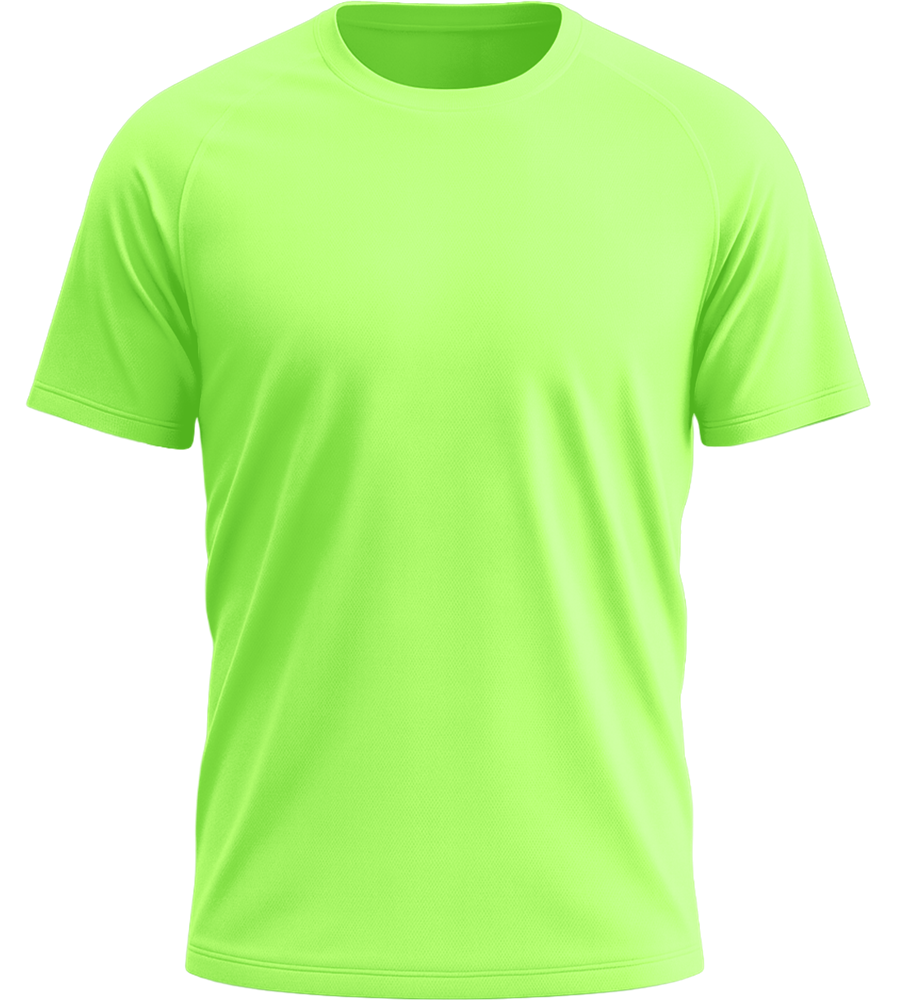 Performance men's sport t-shirt_NEON GREEN_front