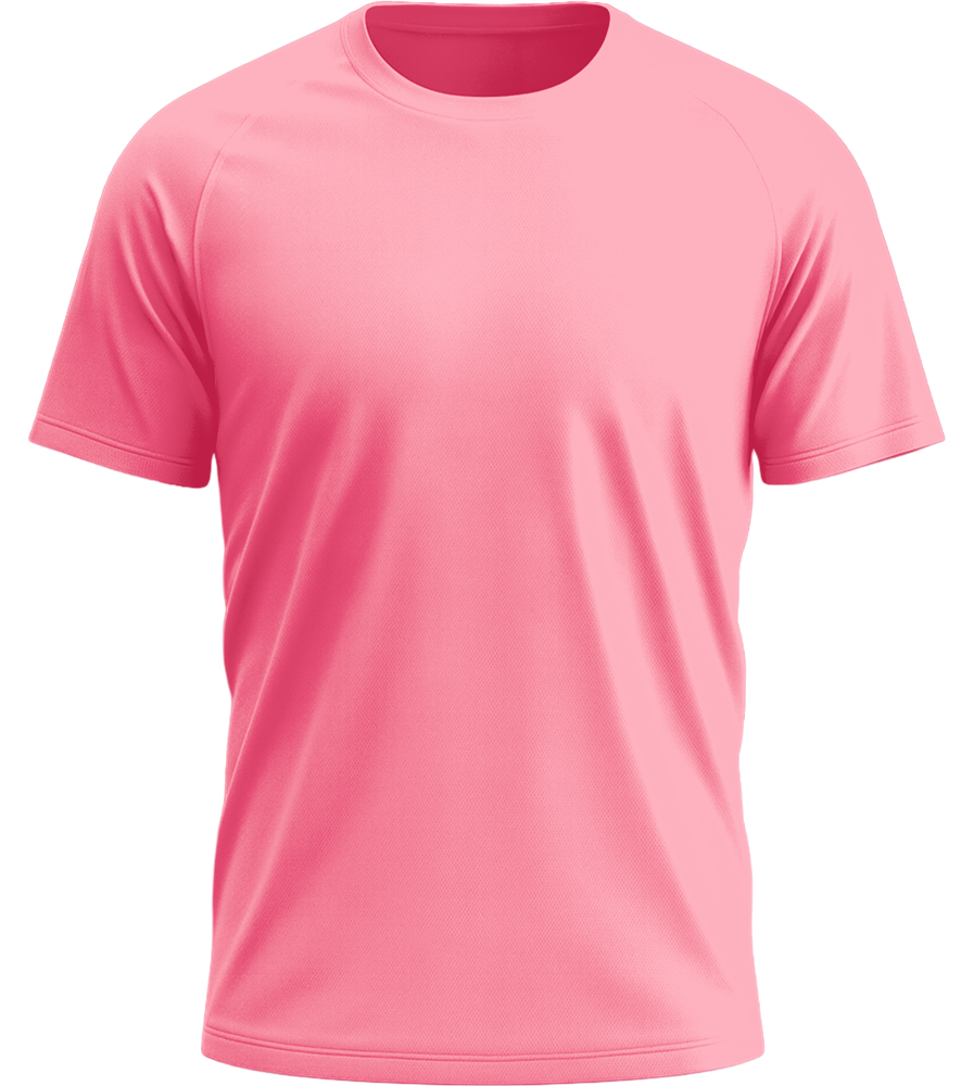 Performance men's sport t-shirt_NEON PINK 2_front