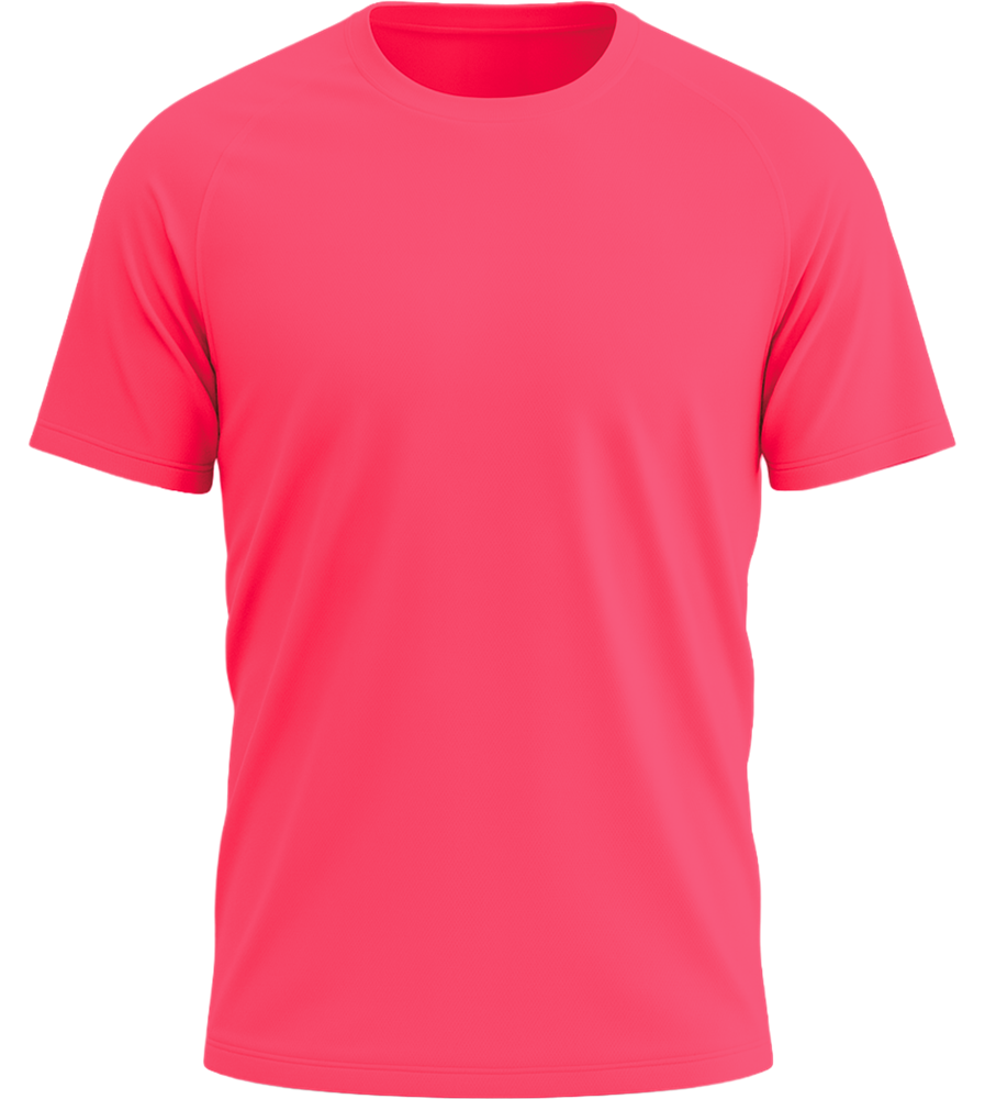 Performance men's sport t-shirt_RED_front