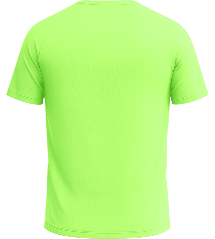 Performance men's sport t-shirt_NEON GREEN_back
