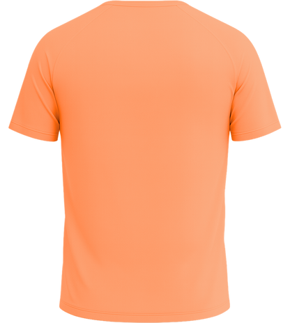 Performance men's sport t-shirt_ORANGE_back