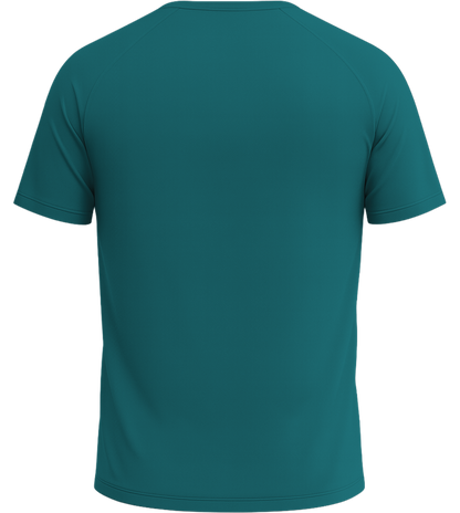 Performance men's sport t-shirt_PETROLEUM BLUE_back