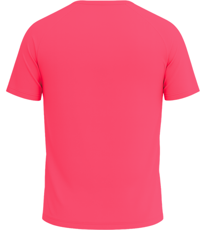 Performance men's sport t-shirt_RED_back