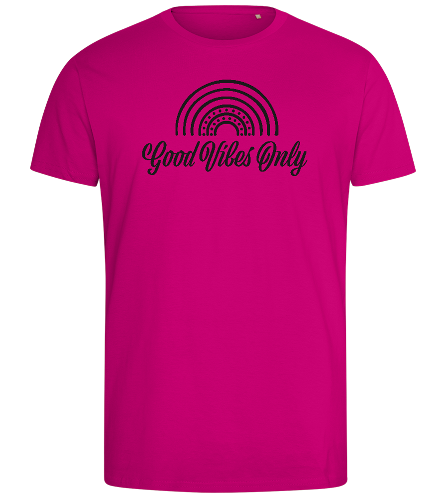 Good Vibes Only Design - Comfort men's fitted t-shirt_FUCHSIA_front