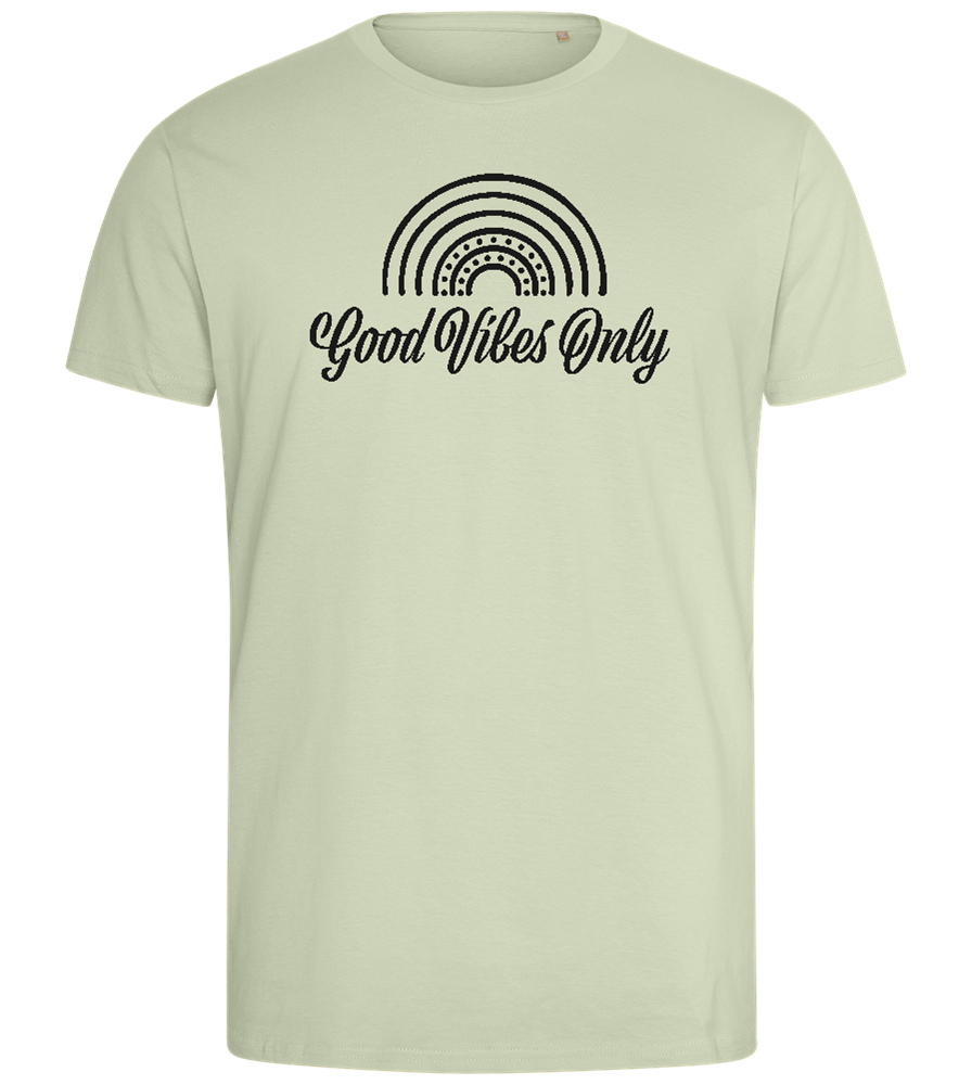 Good Vibes Only Design - Comfort men's fitted t-shirt_SILESTONE_front