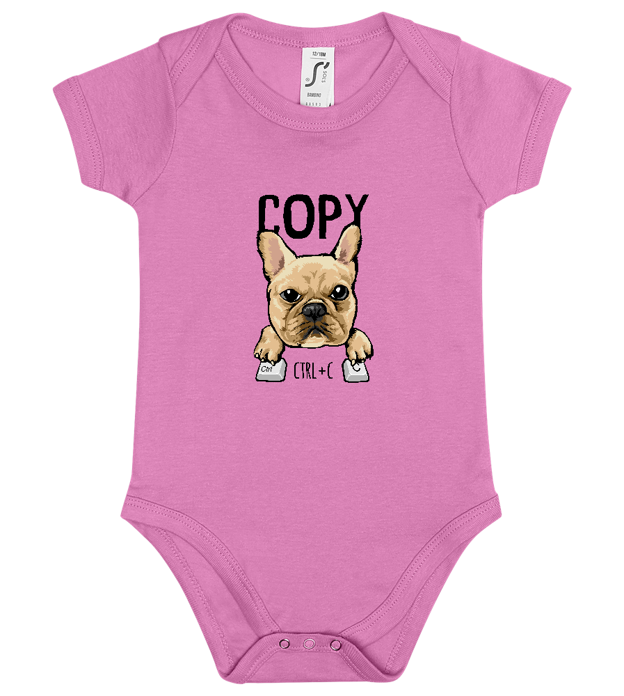 Control + C Design - Baby bodysuit_PINK ORCHID_front