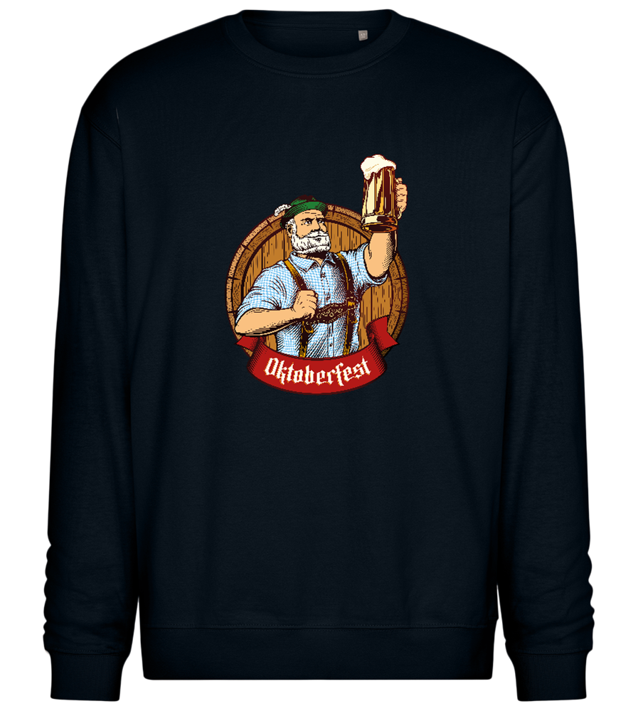 Oktoberfest Man Design - Comfort Essential Unisex Sweater_BLACK_front