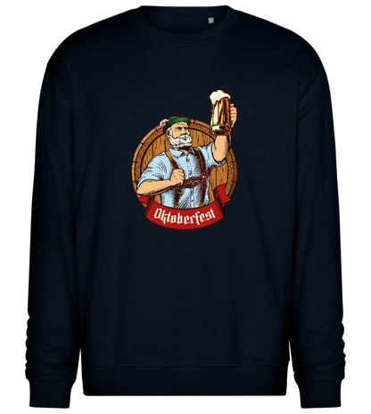 Oktoberfest Man Design - Comfort Essential Unisex Sweater_BLACK_front