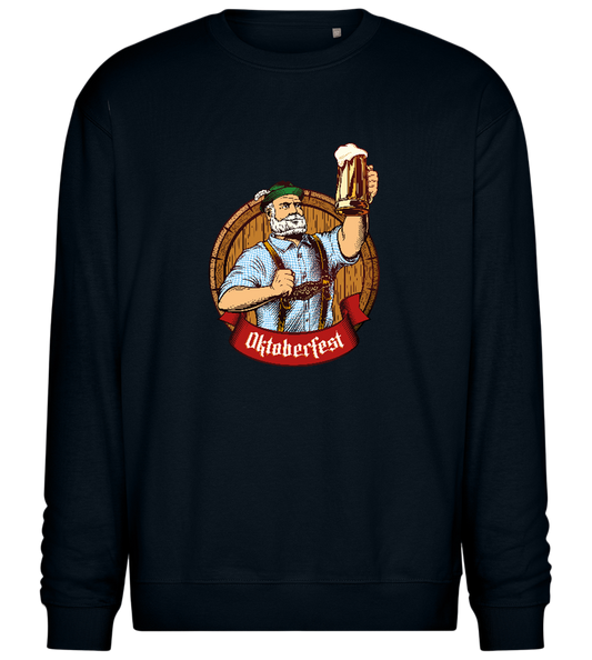 Oktoberfest Man Design - Comfort Essential Unisex Sweater_BLACK_front