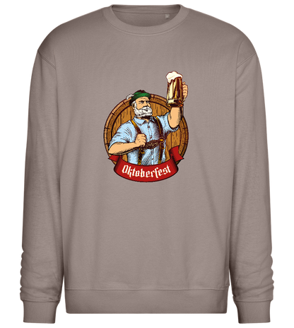 Oktoberfest Man Design - Comfort Essential Unisex Sweater_CHARCOAL CHIN_front