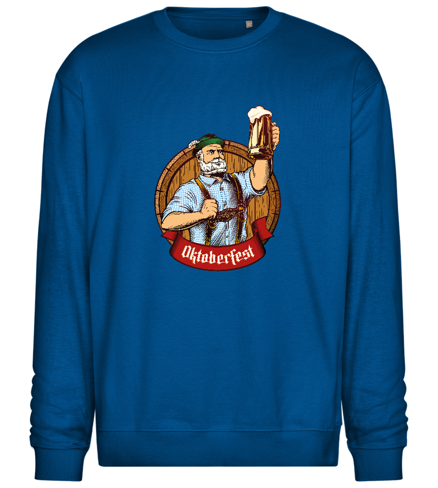 Oktoberfest Man Design - Comfort Essential Unisex Sweater_ROYAL_front