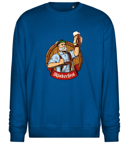 Oktoberfest Man Design - Comfort Essential Unisex Sweater_ROYAL_front