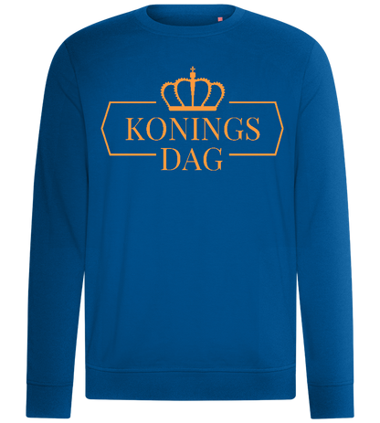 Koningsdag Kroontje Design - Comfort unisex sweater_ROYAL_front