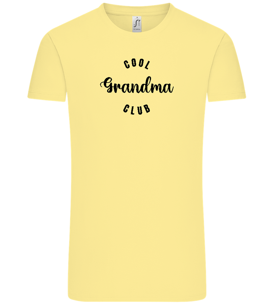 Cool Grandma Club Design - Comfort Unisex T-Shirt_AMARELO CLARO_front