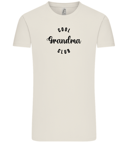 Cool Grandma Club Design - Comfort Unisex T-Shirt_ECRU_front