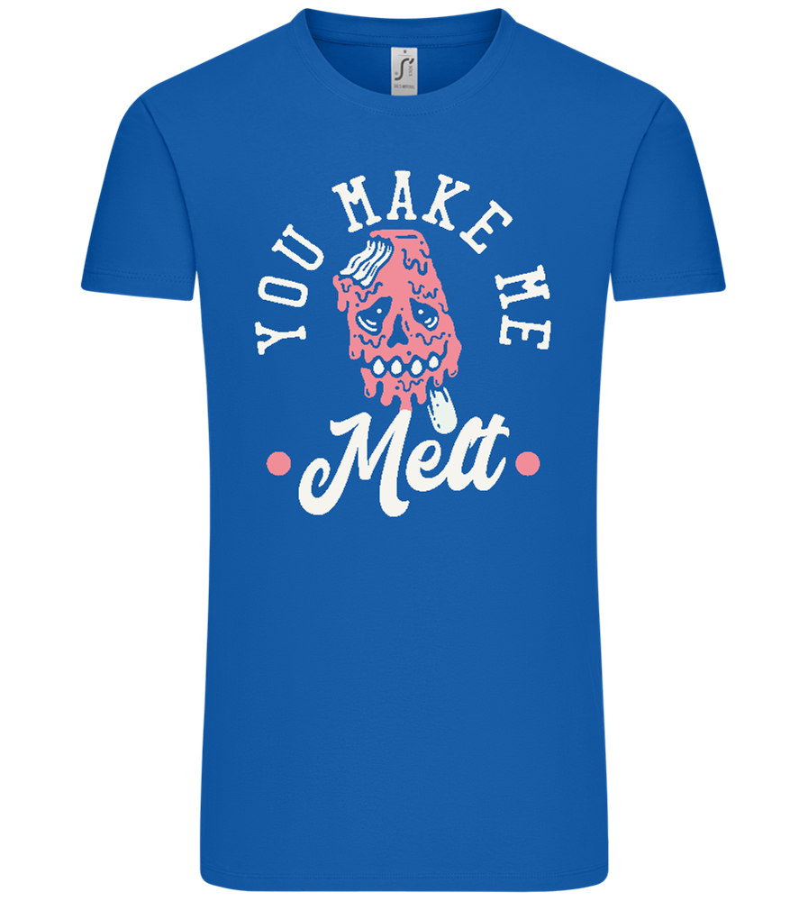 You Make Me Melt Ice Cream Design - Comfort Unisex T-Shirt_ROYAL_front