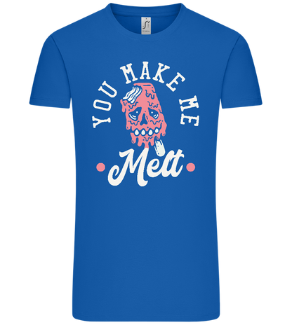 You Make Me Melt Ice Cream Design - Comfort Unisex T-Shirt_ROYAL_front