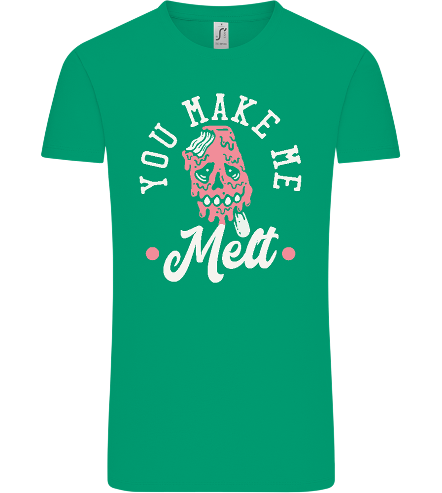 You Make Me Melt Ice Cream Design - Comfort Unisex T-Shirt_SPRING GREEN_front