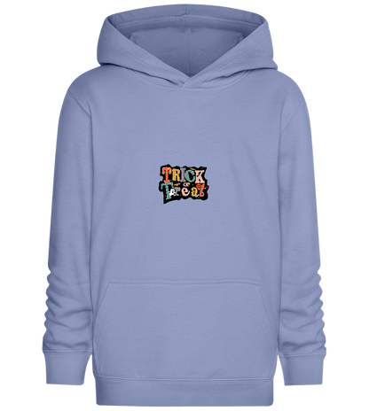 Spooky Trick or Treat Design - Comfort Kids Hoodie_BLUE_front